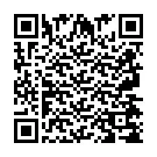 QR код за телефонен номер +2697478798