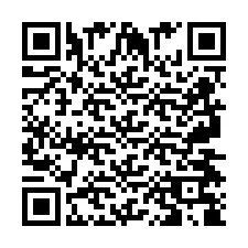 QR код за телефонен номер +2697478838