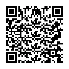 Codice QR per il numero di telefono +2697478841