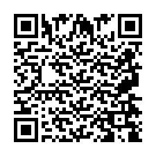 Codice QR per il numero di telefono +2697478853