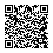 QR код за телефонен номер +2697478872