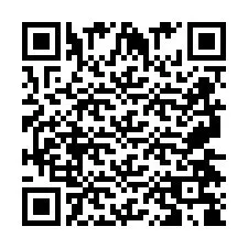 QR-код для номера телефона +2697478873