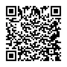 QR код за телефонен номер +2697478877