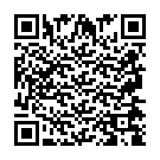 QR Code pour le numéro de téléphone +2697478882