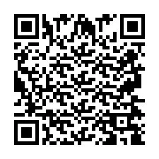 QR код за телефонен номер +2697478912