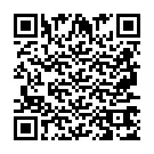 Codice QR per il numero di telefono +2697767006