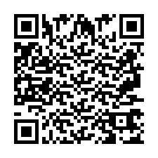 Codice QR per il numero di telefono +2697767009