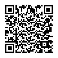 Codice QR per il numero di telefono +2697767029