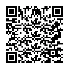 Codice QR per il numero di telefono +2697767055