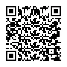 Codice QR per il numero di telefono +2697768722