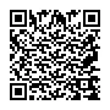 Codice QR per il numero di telefono +2697768727