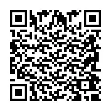 Código QR para número de teléfono +2698040961