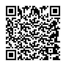 Código QR para número de teléfono +2698041614