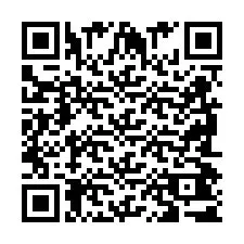 QR код за телефонен номер +2698041728