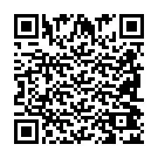 QR-code voor telefoonnummer +2698042033