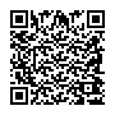 Codice QR per il numero di telefono +2698042328