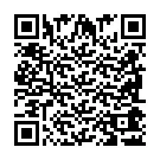 QR-koodi puhelinnumerolle +2698042386