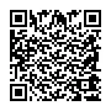 Código QR para número de telefone +2698042389