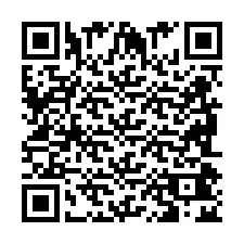 Codice QR per il numero di telefono +2698042412