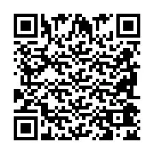 Código QR para número de telefone +2698042493