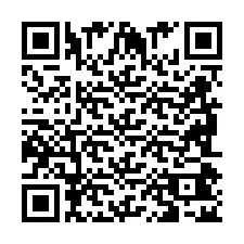 Codice QR per il numero di telefono +2698042502