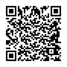 Codice QR per il numero di telefono +2698042537