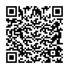 Codice QR per il numero di telefono +2698042541