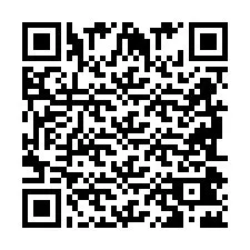 Código QR para número de telefone +2698042616