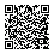 QR код за телефонен номер +2698042624