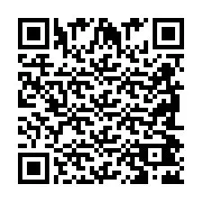 QR-код для номера телефона +2698042628