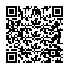 QR-код для номера телефона +2698042631