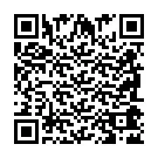 Codice QR per il numero di telefono +2698042684