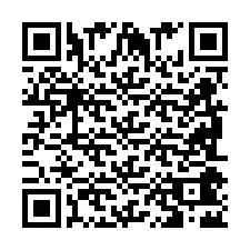 Código QR para número de teléfono +2698042686