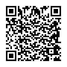 Codice QR per il numero di telefono +2698042692