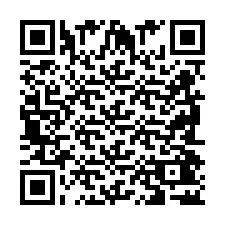 Codice QR per il numero di telefono +2698042768