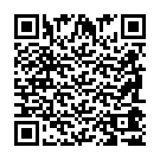 Codice QR per il numero di telefono +2698042781