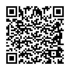 QR код за телефонен номер +2698042806