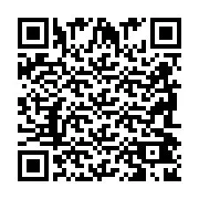 Codice QR per il numero di telefono +2698042830