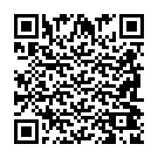 Codice QR per il numero di telefono +2698042835