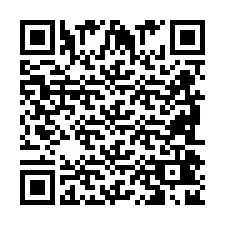 Codice QR per il numero di telefono +2698042853