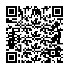 Código QR para número de telefone +2698042897