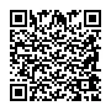 Codice QR per il numero di telefono +2698042995