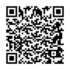 QR-koodi puhelinnumerolle +2698043005