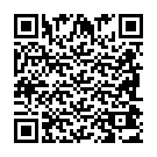 QR Code สำหรับหมายเลขโทรศัพท์ +2698043012