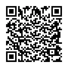 Código QR para número de telefone +2698043018