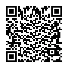 QR-koodi puhelinnumerolle +2698043020