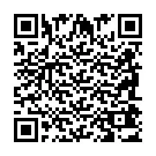 QR-код для номера телефона +2698043040