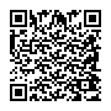 Código QR para número de teléfono +2698043068