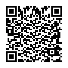 Código QR para número de telefone +2698043090