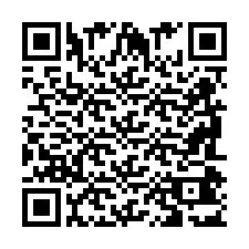 QR-koodi puhelinnumerolle +2698043105